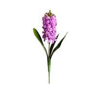MISNODE Lot de 3 bouquets de jacinthe orientale artificielle de 41,8 cm, fausses jacinthe narcisse en soie synthétique - Branche de fleurs artificielles à longue tige - Toucher réaliste - Violet