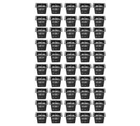 MISNODE Lot de 50 Pots Carrés en Filet Hydroponique pour Culture Hors Sol(Noir)