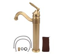MISNODE Robinet Lavabo Cuivre Salle De Bains Robinet Haut Lavabo Cuivre Rétro Industriel Mitigeur Eau Chaude Froide Mitigeur pour Au-Dessus du Comptoir Salle De Bains Hôtel