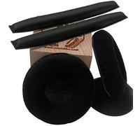 Misodiko Kit de Housse de Coussin de Rechange pour Casque Sennheiser HD25, HD25-1 II et écouteurs en Velours Noir