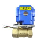 MISOL 1 pcs of motorized valve brass, G3/4" DN20, 2 way, CR05, 12VDC, electrical valve, motorized ball valve/Valve à boisseau motorisé, vanne électrique/Soupape à bille