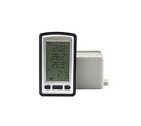 MISOL 1 Set of Wireless Rain Meter Rain Gauge w/Thermometer, Weather Station for Indoor/Outdoor Temperature, Temperature Recorder