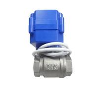 Misol G1/2" DN15 Robinet à bille motorisé 9-24VDC CR04, acier inoxydable, vanne électrique