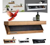 Misorat Étagère murale avec compartiment secret, version améliorée, étagère murale avec compartiment caché, étagère murale à rabat magique, décoration d'intérieur moderne, idéale pour le salon ou le