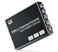 MISOTT Convertisseur HDMI vers composants 4K/60Hz avec fonction d'évolution, compatible HDMI 2.0, sortie composants 480i/576i