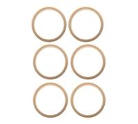 misppro Bracelet jonc vierge en bois naturel brut brut pour bricolage, bijoux - Bois naturel, 3