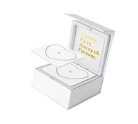 misppro Kit de bracelets permanents avec fermoirs en forme de cœur verrouillables DIY chaînes de poignet pour famille, couple, anniversaire, fiançailles, cadeau en acier inoxydable - Argent
