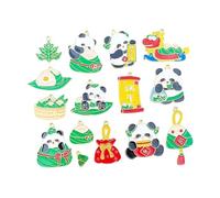 misppro Lot de 15 pendentifs en forme de panda pour fabrication de bijoux - Cadeau d'anniversaire