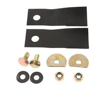 misppro Lot de 2 lames et boulons pour tondeuse Honda en acier inoxydable 14,5 x 4,5 cm