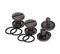 misppro Lot de 6 boulons de montage BCD pour plaque arrière/aile de plongée - Acier inoxydable M8 x 10 mm Noir