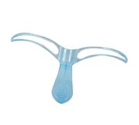 misppro Pochoir à sourcils en plastique bleu pour homme 14,5 x 14,5 x 2,5 cm