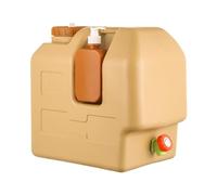 misppro Récipient à eau portable de 20 l avec robinet pour le camping en plein air et le lavage des mains Marron