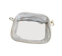 misppro Sac à bandoulière transparent pour voyage, travail, rue, vacances, stade, concert approuvé, blanc, one-size