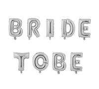 Miss Bakery's House® Ballon métallique - Bride To Be - argent - déco EVJF