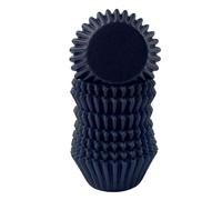 Miss Bakery's House® Mini moules à muffins - papier - Ø 32 mm x 20 mm - noir - 200 pièces - pâtisserie - confiserie - caissettes pour cupcakes et sucreries - petits fours