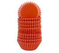 Miss Bakery's House® Mini moules à muffins - papier - Ø 32 mm x 20 mm - orange - 200 pièces - pâtisserie - confiserie - caissettes pour cupcakes et sucreries - petits fours