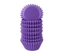 Miss Bakery's House® Mini moules à muffins - papier - Ø 32 mm x 20 mm - violet - 200 pièces - pâtisserie - confiserie - caissettes pour cupcakes et sucreries - petits fours