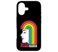 Miss Behavin Lesbian Girl Rainbow Hair Gay Pride Femme Coque pour iPhone 17