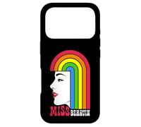 Miss Behavin Lesbian Girl Rainbow Hair Gay Pride Femme Coque pour iPhone 17 Pro