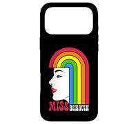 Miss Behavin Lesbian Girl Rainbow Hair Gay Pride Femme Coque pour iPhone 17 Pro Max