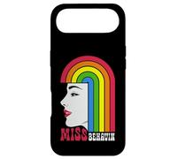 Miss Behavin Lesbian Girl Rainbow Hair Gay Pride Femme Coque pour iPhone Air