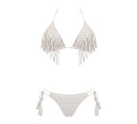 Miss Bikini - Triangle Bikini Set - Femme - Maillots de bain - Blanc - Taille: 42 FR