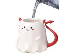 Miss Boo Halloween Ghost Mug - Tasses en céramique en forme de Ghosst | Spooktacular Hallowen for Witches Brew | 500 ml de boisson pour boire des muggs fournitures de cuisine lait café thé glacé