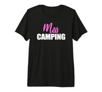 Miss Camping | Campeuse Camping Reine Vacances Liberté T-Shirt Haut de Gamme