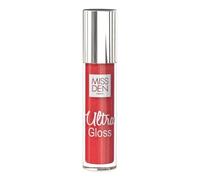 MISS DEN Gloss à Lèvres Ultra Brillance Teinte Cerise Griotte - Format Pratique 4 ml - Texture Non Collante - Effet Miroir et Reflets Nacrés - Lot de 3