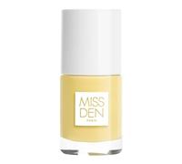 MISS DEN Vernis à Ongles Couleur Absolue Jaune Douce - Format 10 ml - Pinceau plat - Formule à 85% d'ingrédients d'origine naturelle - Vegan - Lot de 3