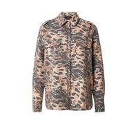 miss goodlife Chemisier 'Fancy' beige / marron / anthracite, Taille M