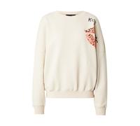 miss goodlife Sweat-shirt 'Kiss Power' sable / orange / rose clair / noir, Taille XXL