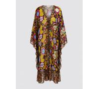Miss June Robe 'Caftan Long Delilah' marron, Taille 36-38