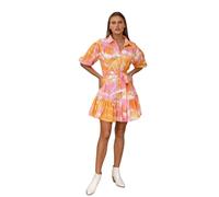 Miss June - Robe Rose Orange Tie Dye - Femme - Robes - Multicolore - Taille: ONE Size