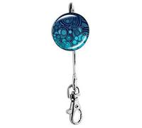 Miss Kha - Accroche-Clés Psychédélique Bleu