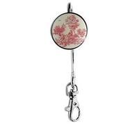 Miss Kha - Accroche-Clés Toile De Jouy Rose