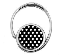MISS KHA Accroche Sac Pliable, Pois Blancs