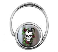 Miss Kha - Accroche Sac Pliable Tête De Mort Chromée, Chrome, Taille unique