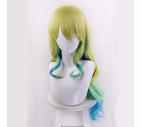 Miss Kobayashi's Dragon femmes cheveux Kobayashi San Chi pas de femme de chambre Quetzalcoatl Lucoa longue perruque Cosplay + casquette de perruque gratuite