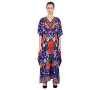Miss Lavish London Caftan Dress - Caftans pour Femme - Caftan pour Femme Convenant Aux Femmes Adultes de Taille Régulière À Grande, 144-Bleu (XXL)