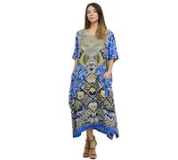 Miss Lavish London Robes Caftans Femme, 132-noir, XXL