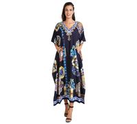 Miss Lavish London Robes Caftans Femme, 145-bleu Marine, Taille Unique