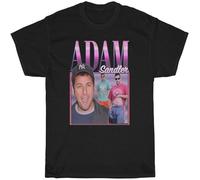 MISS LILLY Adam Sandler Retro Shirt Adam Sandler Homage T Shirt Adam Sandler Fan Shirts for Men with Designs Custom Black L