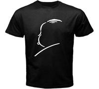 MISS LILLY Alfred Hitchcock Crime Master Icon Logo Men's T Shirt Black 3XL