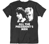 MISS LILLY All The President's Men Hoffman Redford Movie Fan T Shirt Black L