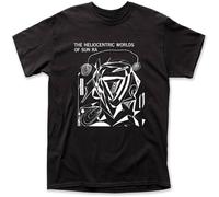 MISS LILLY ANASER Sun RA T-Shirt The-Heliocentric-World of Unisex Heavy Cotton Retro Black 3XL