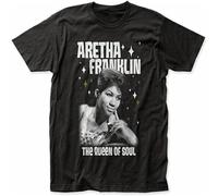 MISS LILLY Aretha Franklin Jersey T-Shirt Fit Casual Graphic Comfortable Tops Black 3XL