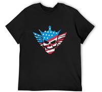 MISS LILLY Cody Rhodes American Nightmare Skull Wrestling Fan T Shirt Black M