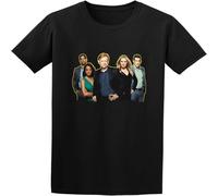 MISS LILLY CSI Miami The Cast in T Shirt Mens Fit Casual Graphic Short Sleeve Tops Black M