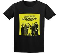 MISS LILLY David Guetta Instagram Shirt T for Mens Fit Casual Graphic Short Sleeve Tops Black 3XL